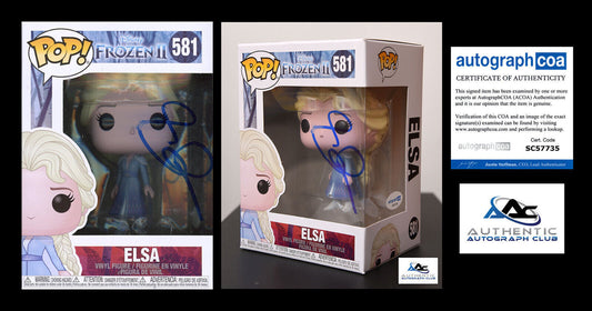 IDINA MENZEL AUTOGRAPH SIGNED FROZEN II ELSA DISNEY FUNKO POP 581 SWAP ACOA