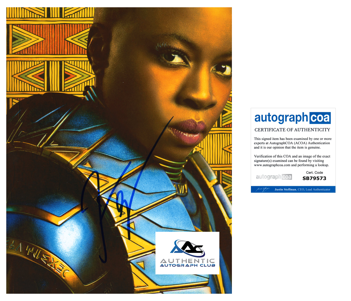 DANAI GURIRA AUTOGRAPH SIGNED 8X10 PHOTO BLACK PANTHER WAKANDA FOREVER ACOA