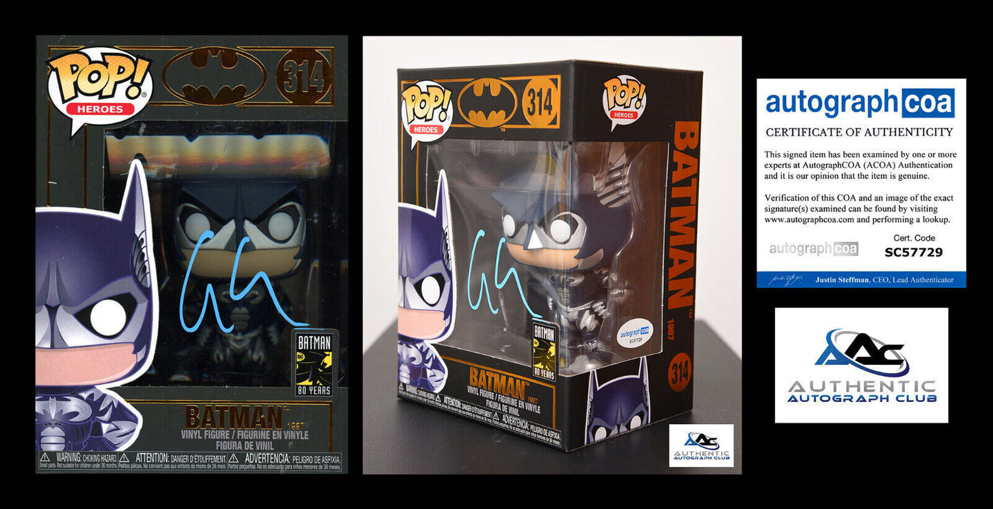 GEORGE CLOONEY AUTOGRAPH SIGNED BATMAN FUNKO POP 314 BATMAN FOREVER ACOA