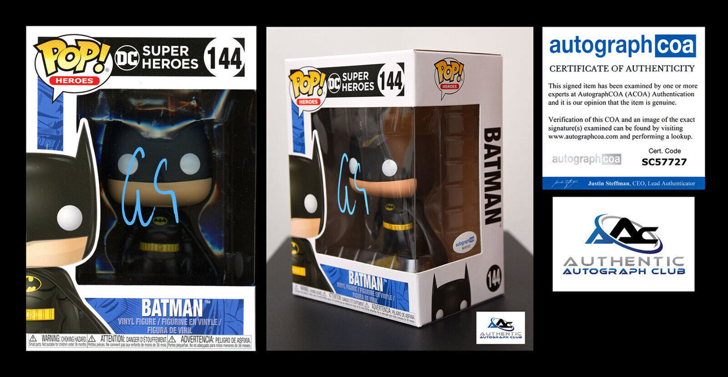 GEORGE CLOONEY AUTOGRAPH SIGNED BATMAN FUNKO POP 144 DC COMICS SUPER HEROES ACOA