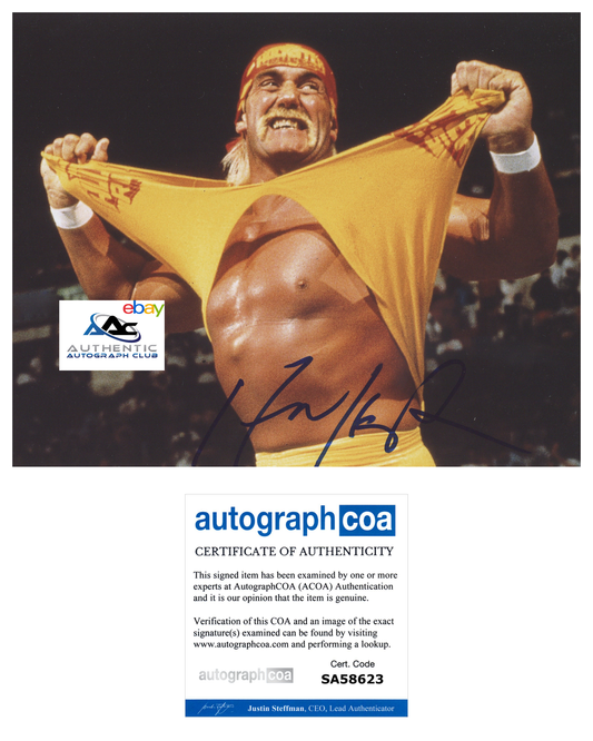 TERRY BOLLEA HULK HOGAN AUTOGRAPH SIGNED 8x10 PHOTO ACOA