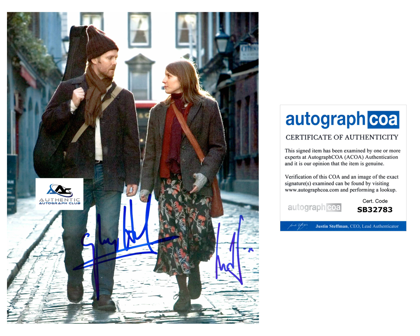 GLEN HANSARD AND MARKETA IRGLOVA AUTOGRAPH SIGNED 8X10 PHOTO ONCE ACOA