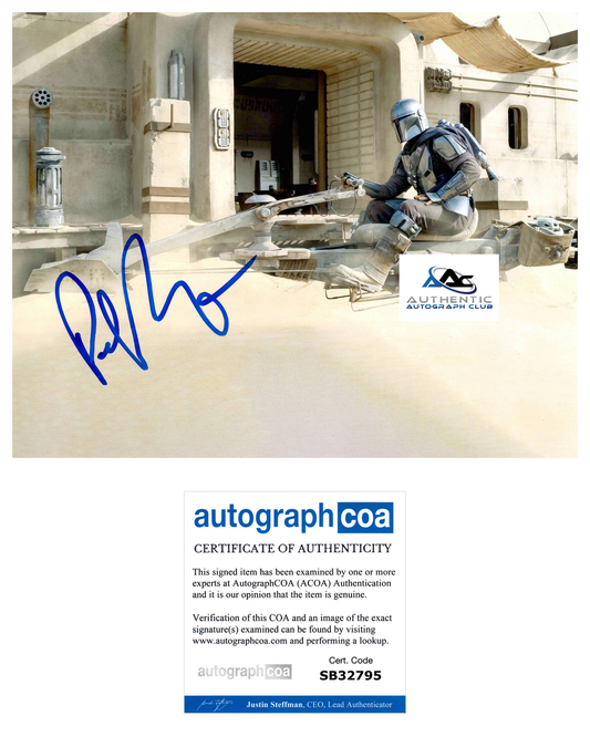 PEDRO PASCAL AUTOGRAPH SIGNED 8X10 PHOTO STAR WARS THE MANDALORIAN ACOA