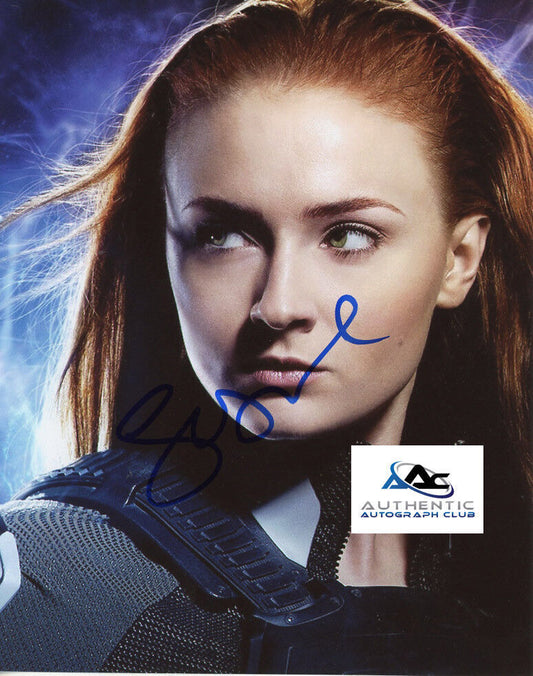 SOPHIE TURNER AUTOGRAPH SIGNED 8x10 PHOTO X-MEN XMEN GAME OF THRONES COA