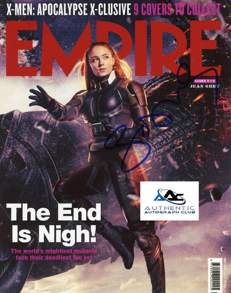 SOPHIE TURNER AUTOGRAPH SIGNED 8x10 PHOTO X-MEN XMEN GAME OF THRONES COA