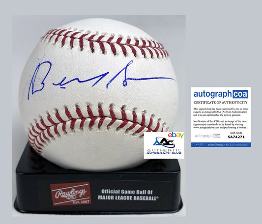 BERNIE SANDERS AUTOGRAPH SIGNED ROMLB BASEBALL ACOA