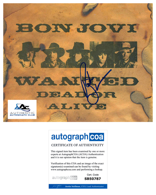 RICHIE SAMBORA AUTOGRAPH SIGNED 8X10 PHOTO BON JOVI ACOA