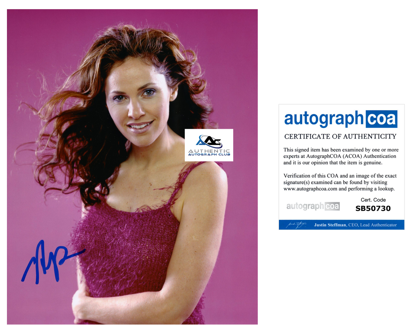 AMY BRENNEMAN AUTOGRAPH SIGNED 8X10 PHOTO ACOA