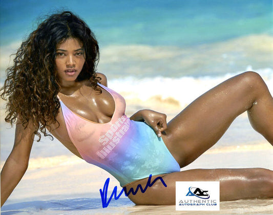 DANIELLE HERRINGTON AUTOGRAPH SIGNED 8x10 PHOTO SWIMSUIT MODEL COA