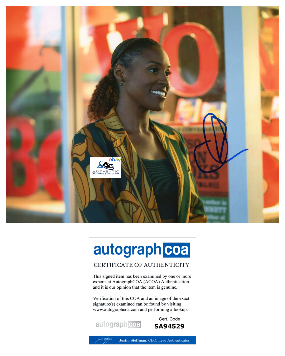 ISSA RAE AUTOGRAPH SIGNED 8x10 PHOTO INSECURE ACOA COA