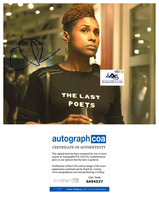 ISSA RAE AUTOGRAPH SIGNED 8x10 PHOTO INSECURE ACOA COA