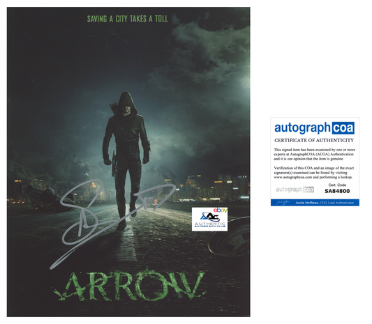 STEPHEN AMELL AUTOGRAPH SIGNED 11X14 PHOTO ARROW DC COMICS ACOA