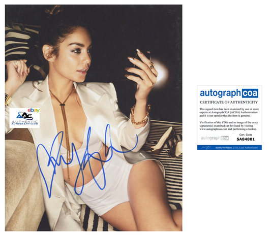 VANESSA HUDGENS AUTOGRAPH SIGNED 11X14 PHOTO HIGH SCHOOL MUSICAL ACOA