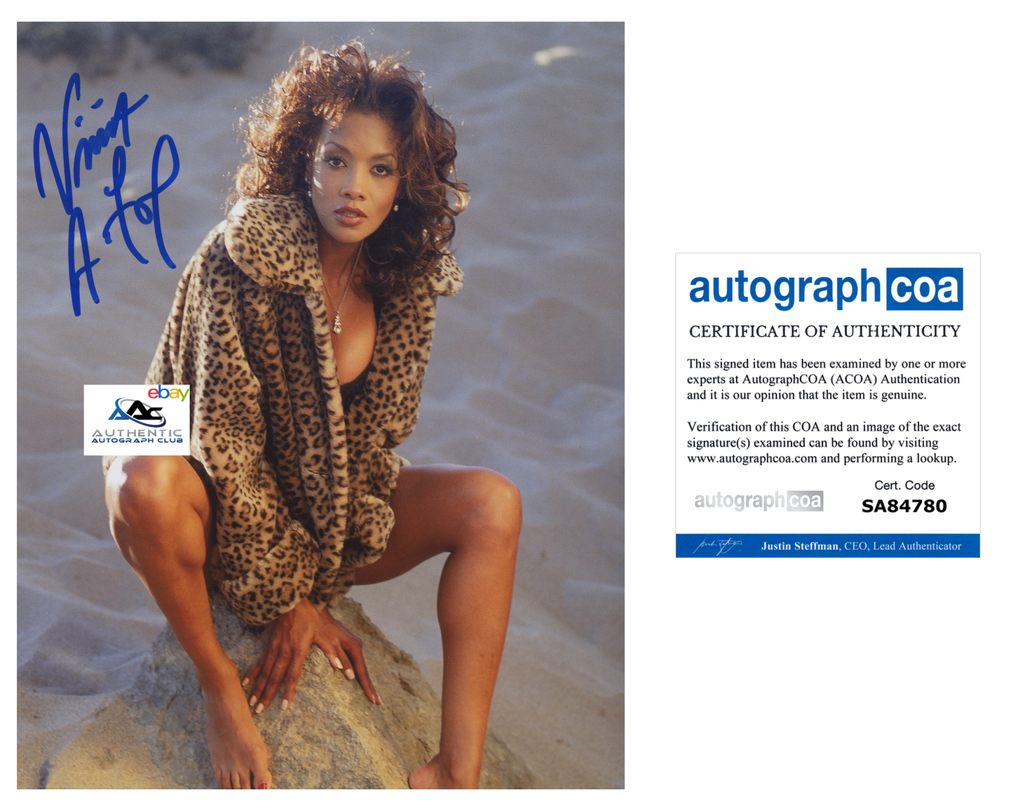 VIVICA A FOX AUTOGRAPH SIGNED 8x10 PHOTO ACOA