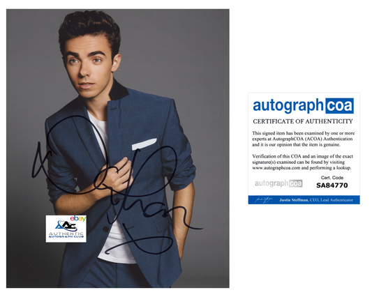 NATHAN SYKES AUTOGRAPH SIGNED 8x10 PHOTO THE WANTED ACOA