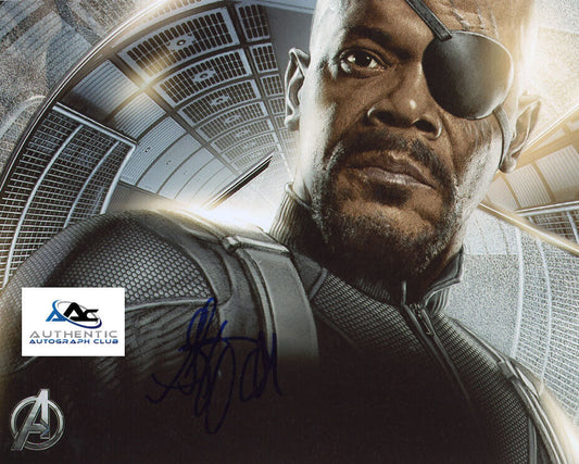 SAMUEL JACKSON AUTOGRAPH SIGNED 8x10 PHOTO NICK FURY AVENGERS MARVEL COA