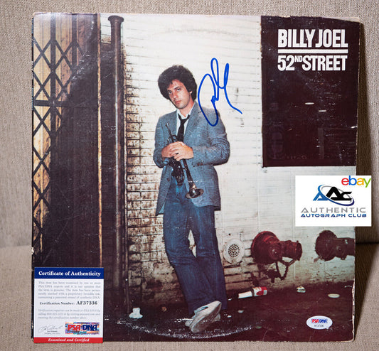 BILLY JOEL AUTOGRAPH SIGNED 52ND STREET ALBUM VINYL LP PSA