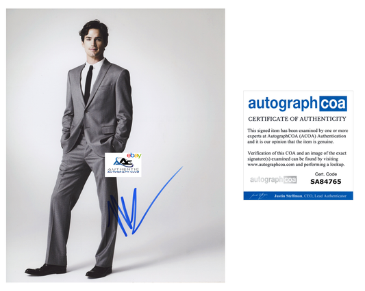 MATT BOMER AUTOGRAPH SIGNED 8x10 PHOTO WHITE COLLAR ACOA