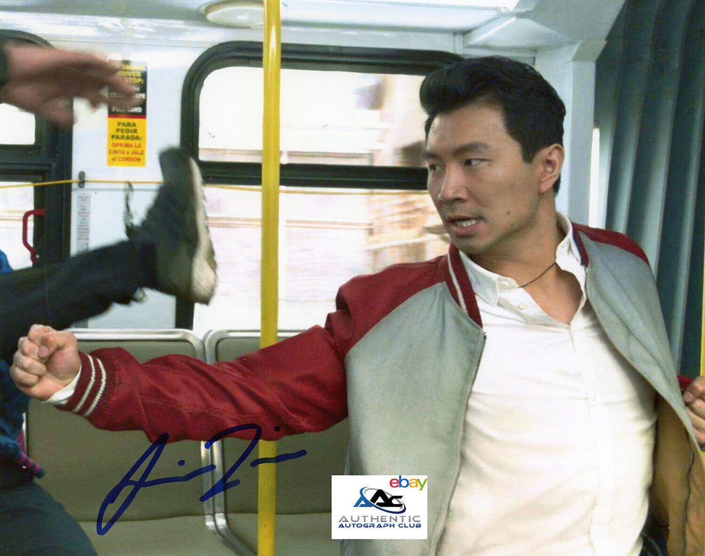 SIMU LIU AUTOGRAPH SIGNED 8x10 PHOTO MARVEL SHANG-CHI COA