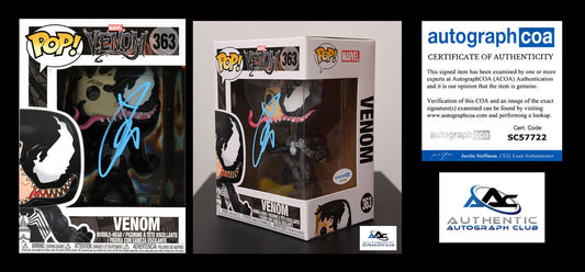 TOM HARDY AUTOGRAPH SIGNED VENOM FUNKO POP 363 MARVEL ACOA