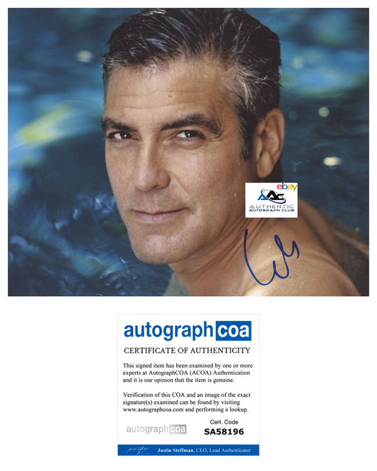 GEORGE CLOONEY AUTOGRAPH SIGNED 8X10 PHOTO ACOA COA