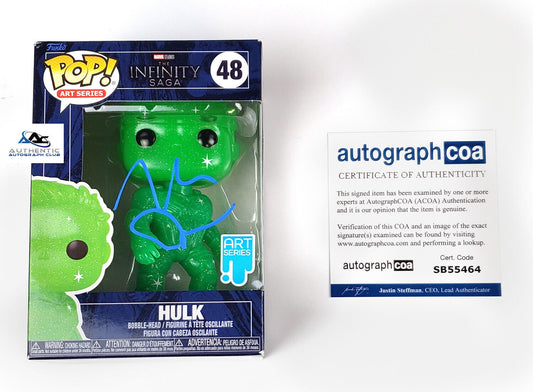 MARK RUFFALO AUTOGRAPH SIGNED HULK INFINITY SAGA MARVEL FUNKO POP 48 ACOA