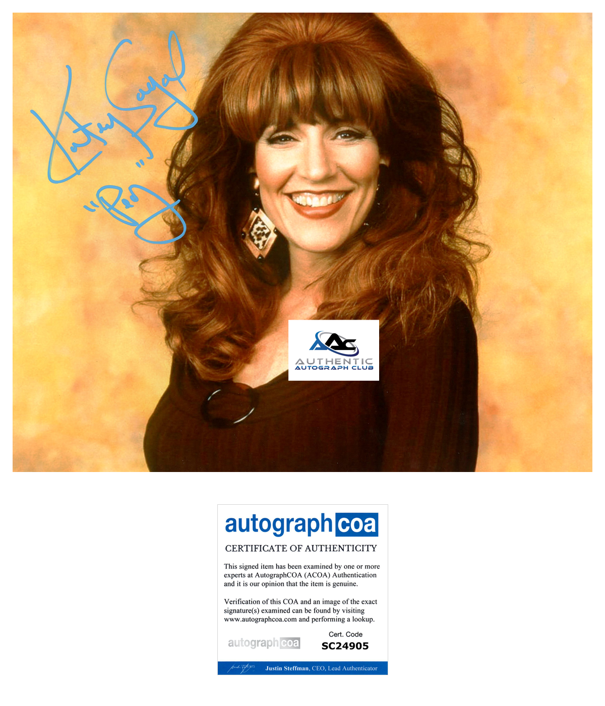 KATEY SEGAL AUTOGRAPH SIGNED 8x10 PHOTO MARRIED WITH CHILDREN ACOA