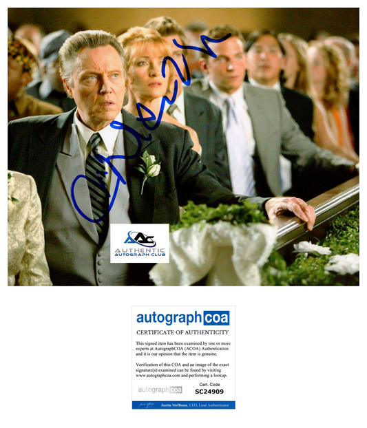 CHRISTOPHER WALKEN AUTOGRAPH SIGNED 8x10 PHOTO ACOA