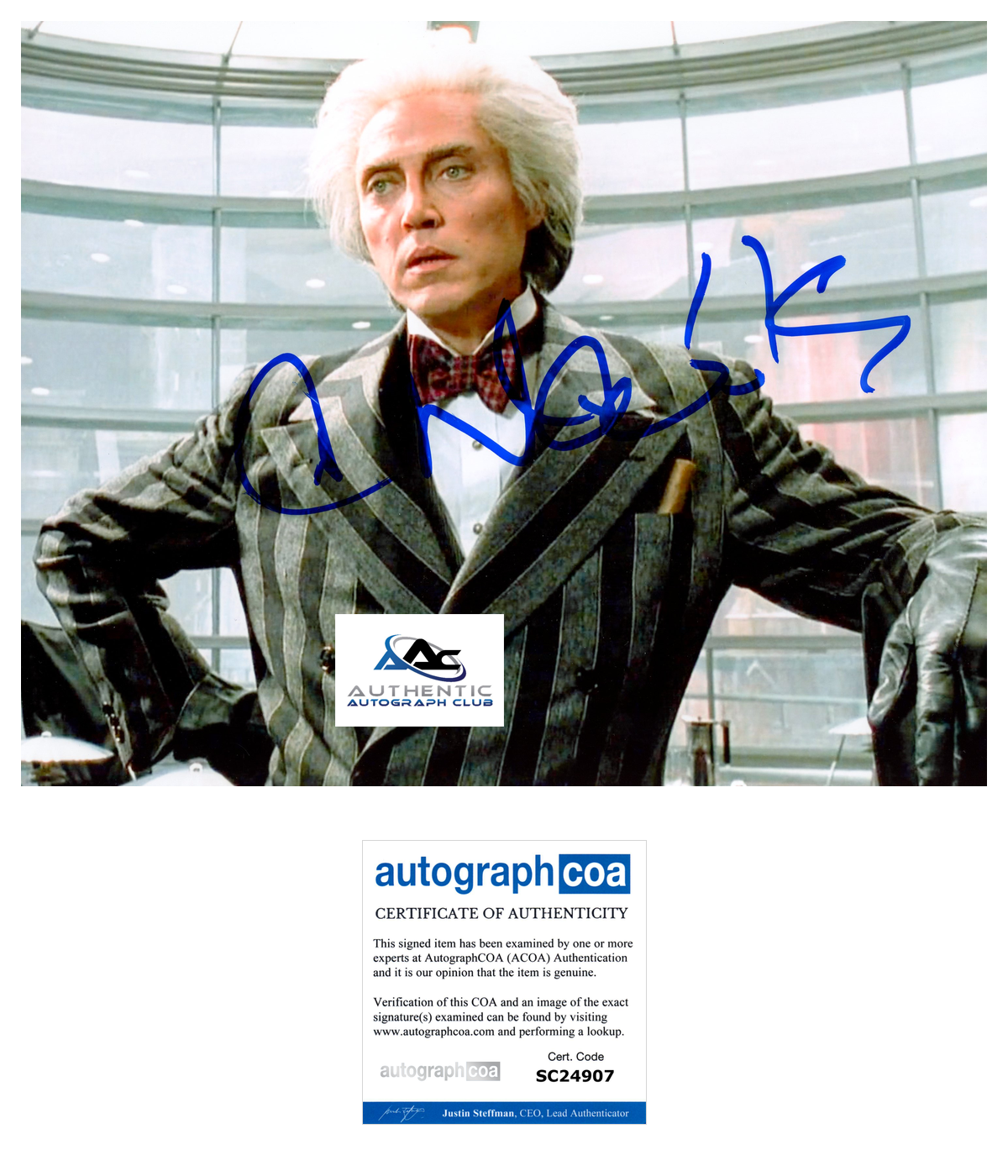 CHRISTOPHER WALKEN AUTOGRAPH SIGNED 8x10 PHOTO ACOA