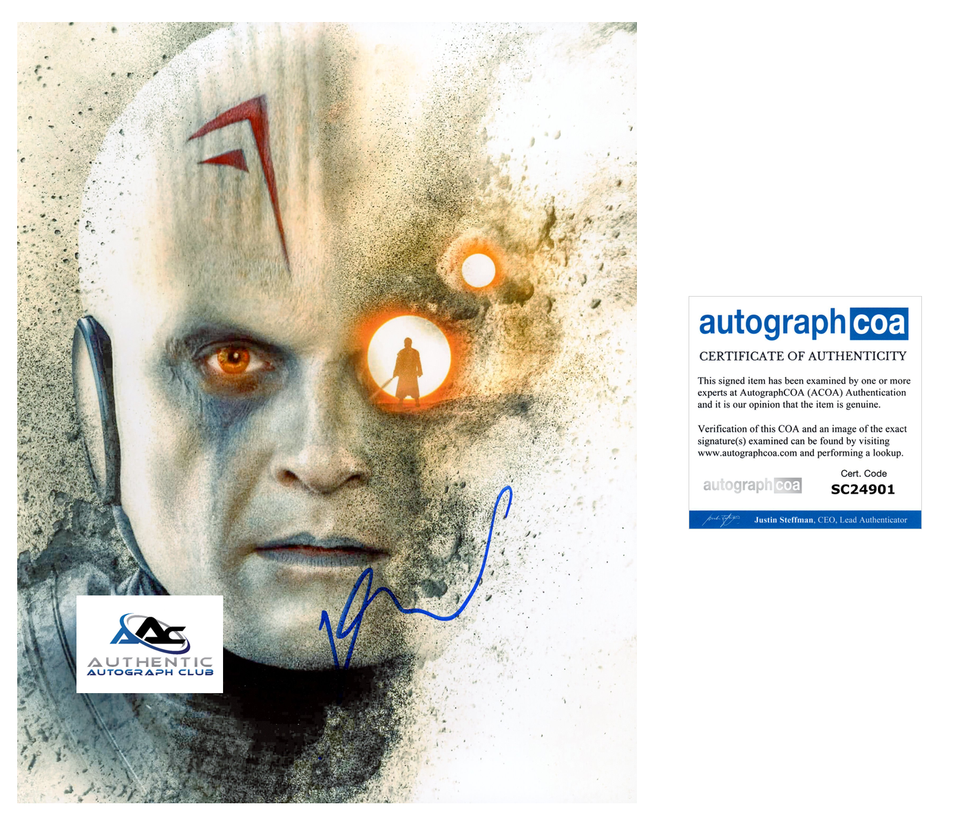 RUPERT FRIEND AUTOGRAPH SIGNED 8x10 PHOTO STAR WARS OBI-WAN THE GRAND INQUISITOR