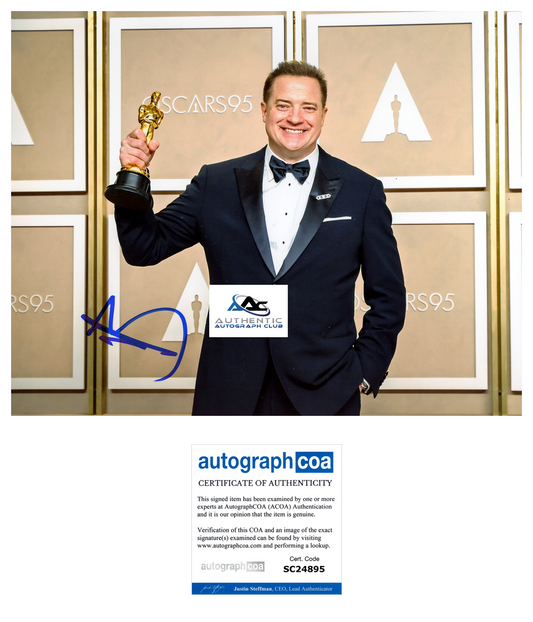 BRENDAN FRASER AUTOGRAPH SIGNED 8x10 PHOTO DOOM PATROL MUMMY OSCAR WINNER ACOA