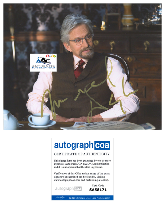 MICHAEL DOUGLAS AUTOGRAPH SIGNED 8x10 PHOTO ANT-MAN MARVEL HANK PYM ACOA COA