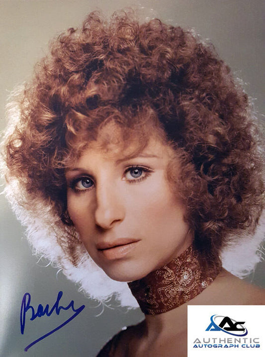 BARBRA STREISAND AUTOGRAPH SIGNED 11X14 PHOTO JSA LOA COA