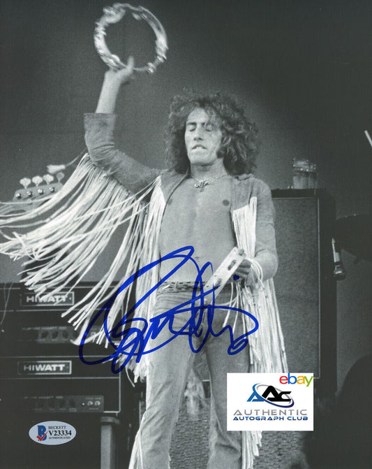 ROGER DALTREY AUTOGRAPH SIGNED 8x10 PHOTO THE WHO BECKETT