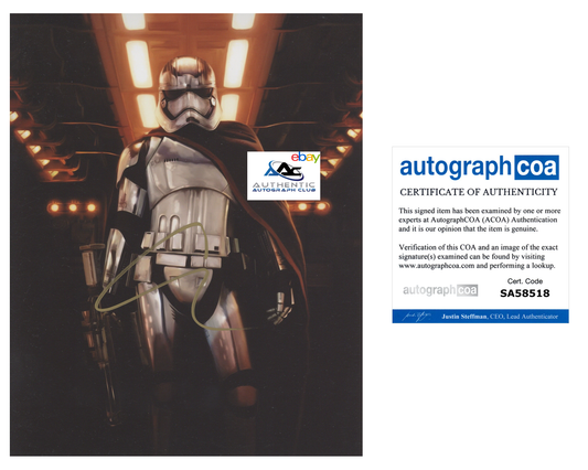 GWENDOLINE CHRISTIE AUTOGRAPH SIGNED 8x10 PHOTO STAR WARS ACOA