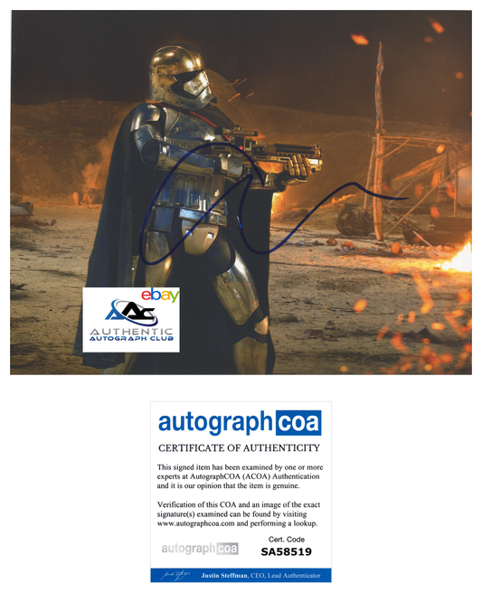 GWENDOLINE CHRISTIE AUTOGRAPH SIGNED 8x10 PHOTO STAR WARS ACOA