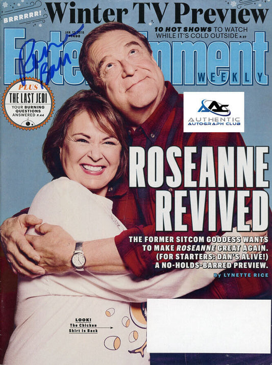 ROSEANNE BARR AUTOGRAPH SIGNED ENTERTAINMENT WEEKLY MAGAZINE THE CONNORS COA