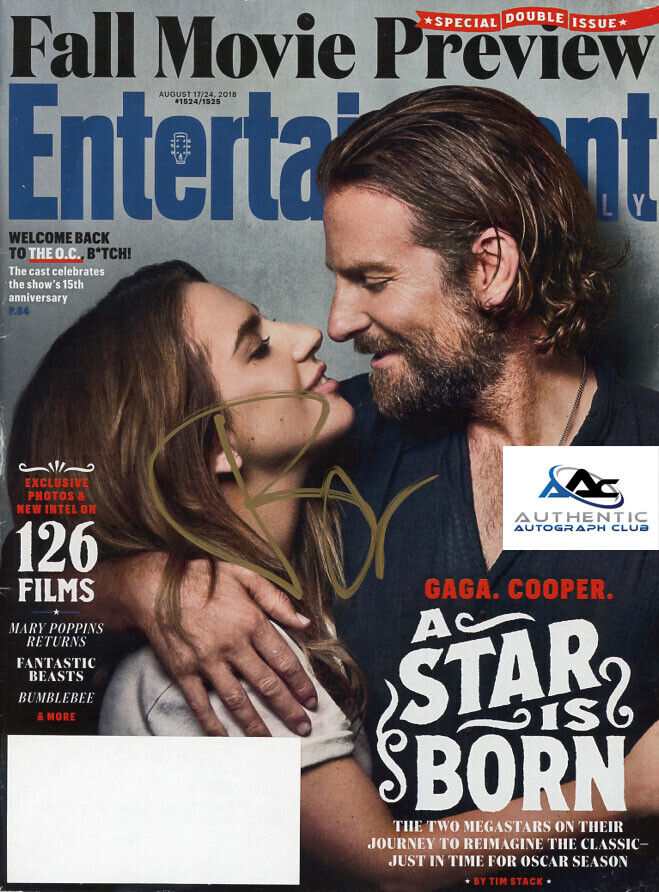 BRADLEY COOPER AUTOGRAPH SIGNED ENTERTAINMENT WEEKLY MAGAZINE A STAR IS BORN COA