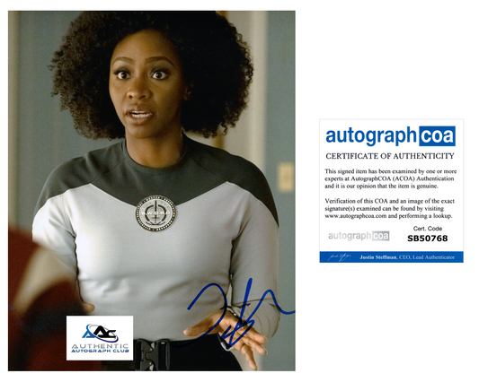 TEYONAH PARRIS AUTOGRAPH SIGNED 8x10 PHOTO WANDAVISION ACOA