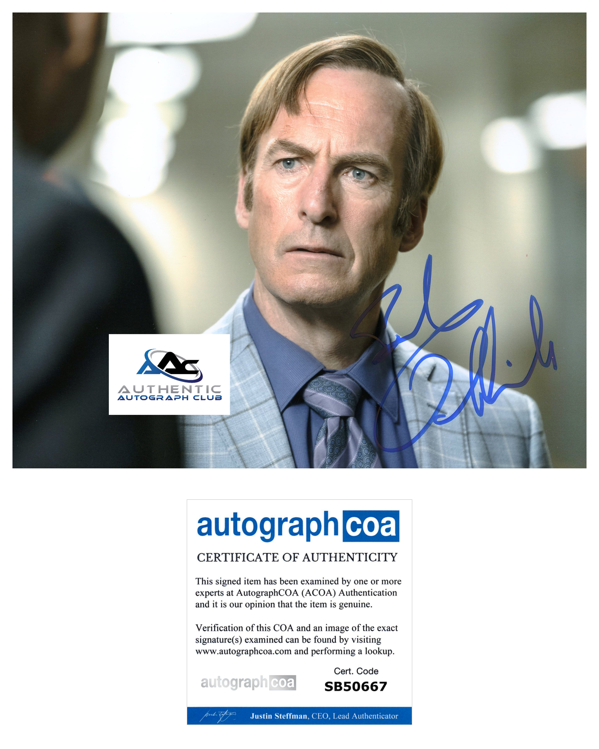 BOB ODENKIRK AUTOGRAPH SIGNED 8x10 PHOTO BREAKING BAD BETTER CALL SAUL ACOA