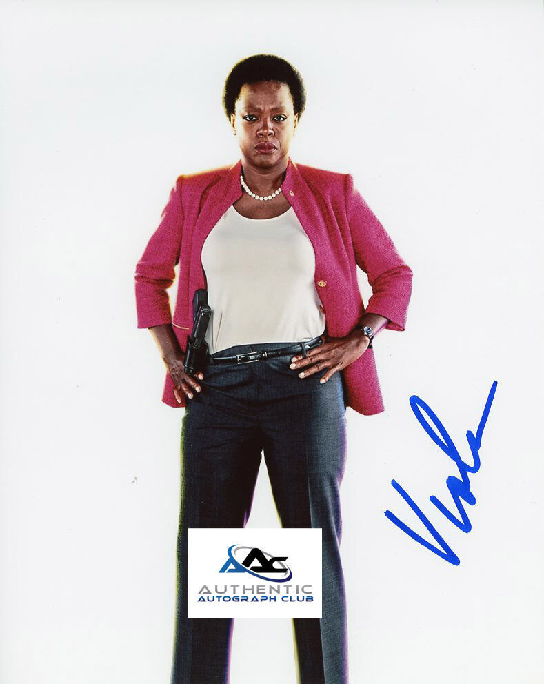 VIOLA DAVIS AUTOGRAPH SIGNED 8X10 PHOTO AMANDA WALLER DC SUICIDE SQUAD COA