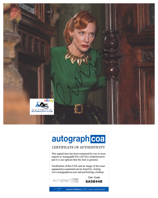 CATE BLANCHETT AUTOGRAPH SIGNED 8X10 PHOTO CINDERELLA ACOA