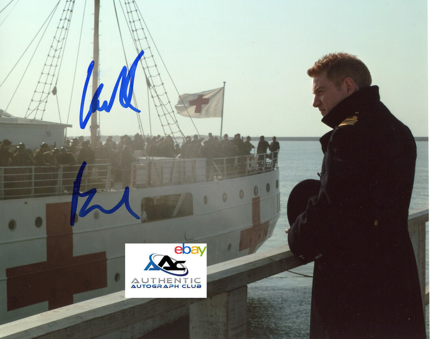 KENNETH BRANAGH AUTOGRAPH SIGNED 8X10 PHOTO DUNKIRK COMMANDER BOLTON COA