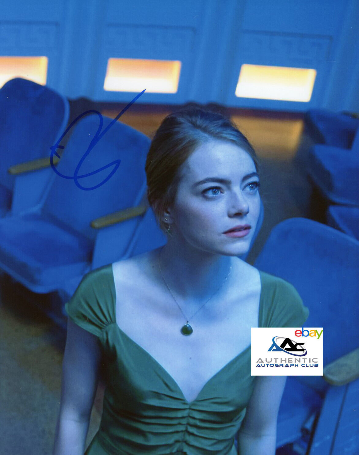 EMMA STONE AUTOGRAPH SIGNED 8x10 PHOTO OSCAR ACADEMY AWARD WINNER LA LA LAND COA