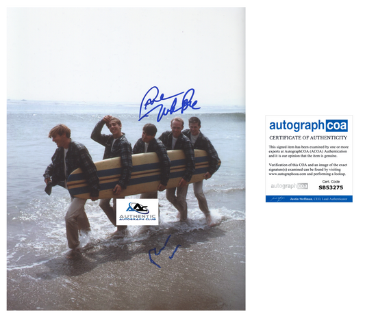 BRIAN WILSON AND MIKE LOVE AUTOGRAPH SIGNED 11x14 PHOTO BEACH BOYS ACOA