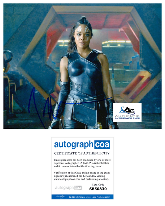 TESSA THOMPSON AUTOGRAPH SIGNED 8X10 PHOTO THOR LOVE AND THUNDER VALKYRIE ACOA