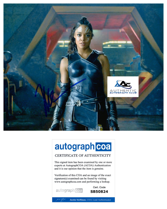 TESSA THOMPSON AUTOGRAPH SIGNED 8X10 PHOTO THOR LOVE AND THUNDER VALKYRIE ACOA