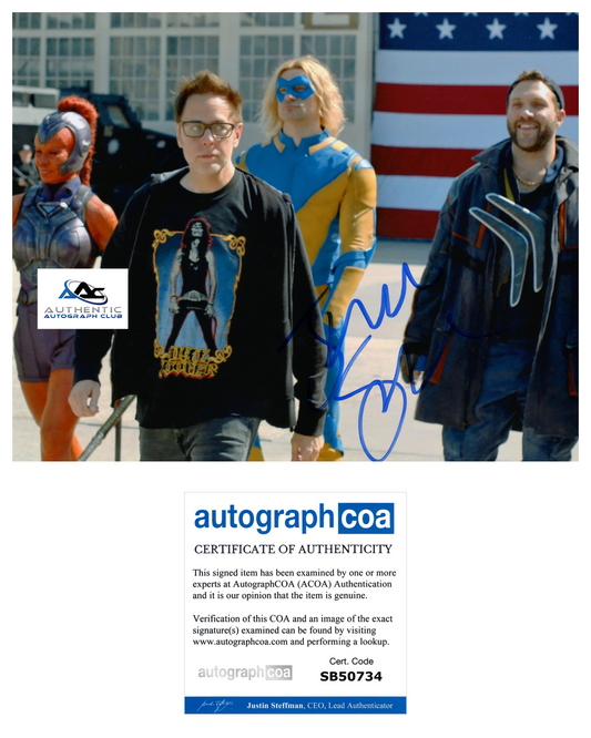 DIRECTOR JAMES GUNN AUTOGRAPH SIGNED 8X10 PHOTO DC COMICS SUICIDE SQUAD ACOA