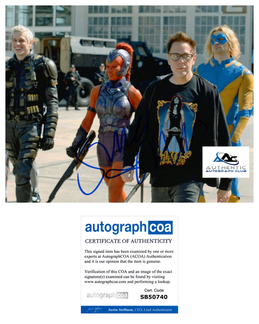 DIRECTOR JAMES GUNN AUTOGRAPH SIGNED 8X10 PHOTO DC COMICS SUICIDE SQUAD ACOA