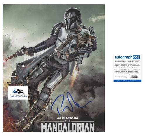 PEDRO PASCAL AUTOGRAPH SIGNED 11x14 PHOTO STAR WARS THE MANDALORIAN ACOA